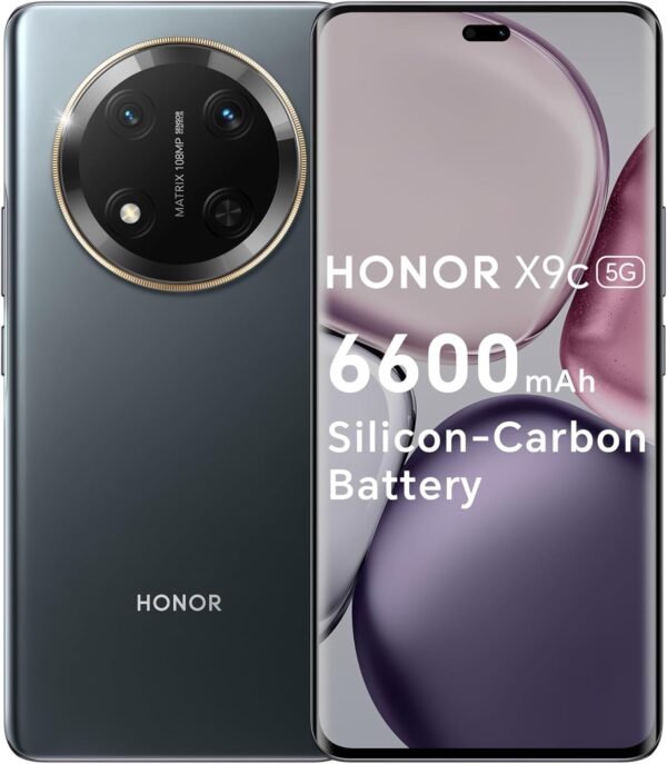 Honor X9c 12GB RAM 256GB 5G Titanium Black Smartphone - Middle East Edition, Honor X9c
