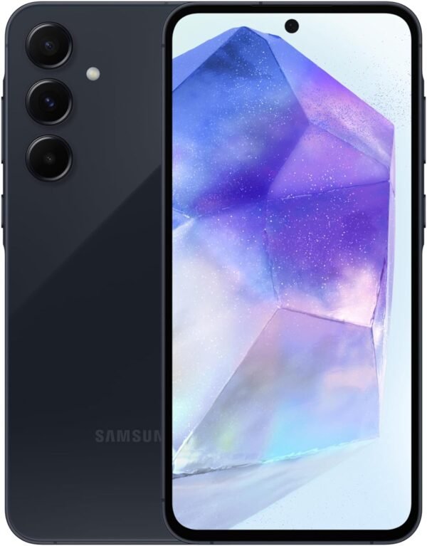 Samsung Galaxy A55 5G 256GB 8GB RAM Android Smartphone - Midnight Blue (Saudi Arabia Version) Dual SIM