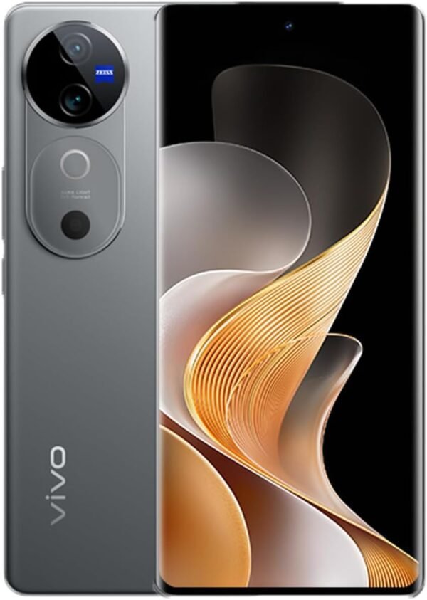 Vivo V40 5G Stellar Silver 12GB RAM 256GB Storage | 120Hz 3D Curved AMOLED Display | 50MP ZEISS Camera | 5500mAh Blue Volt Battery | IP69 Dual SIM Middle East Version